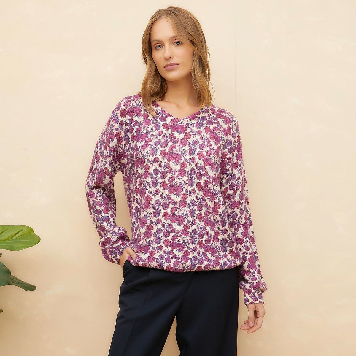 ELLE - Chompa Casual Mujer Elle