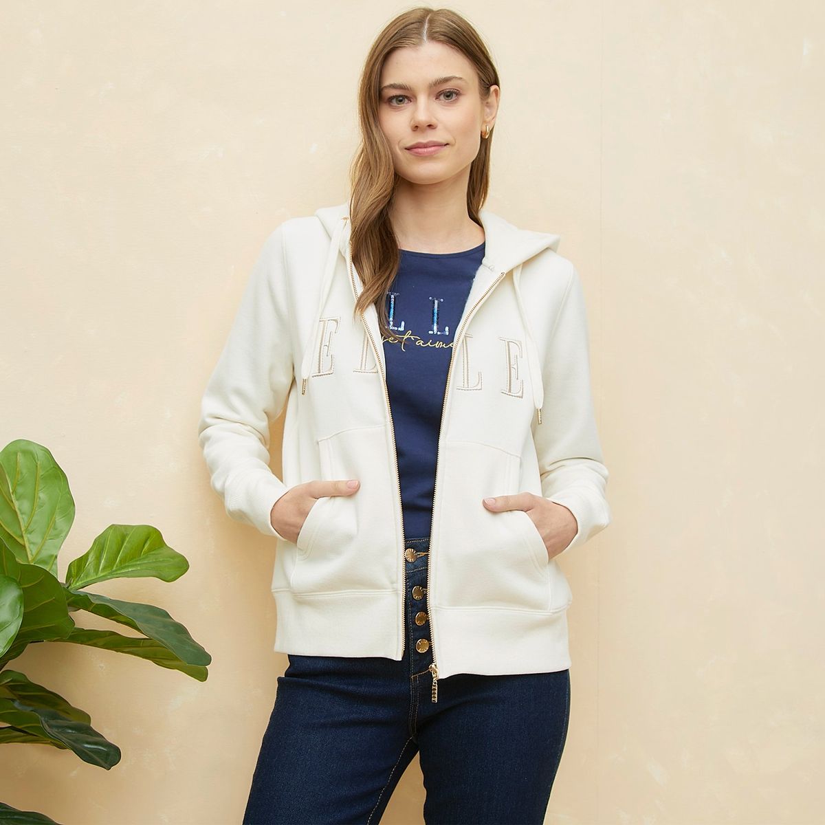 ELLE - Polera Algodón Mujer Elle