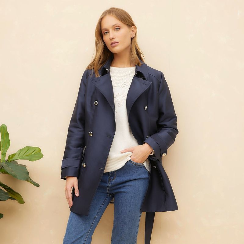 ELLE - Abrigo Casual Mujer Elle