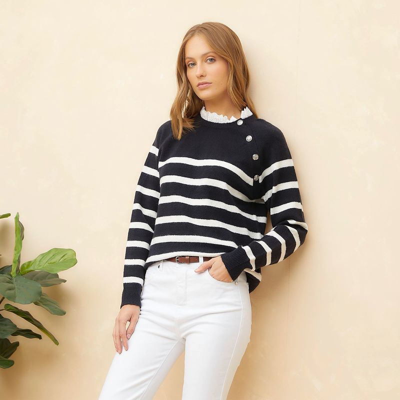 ELLE - Chompa Casual Mujer Elle