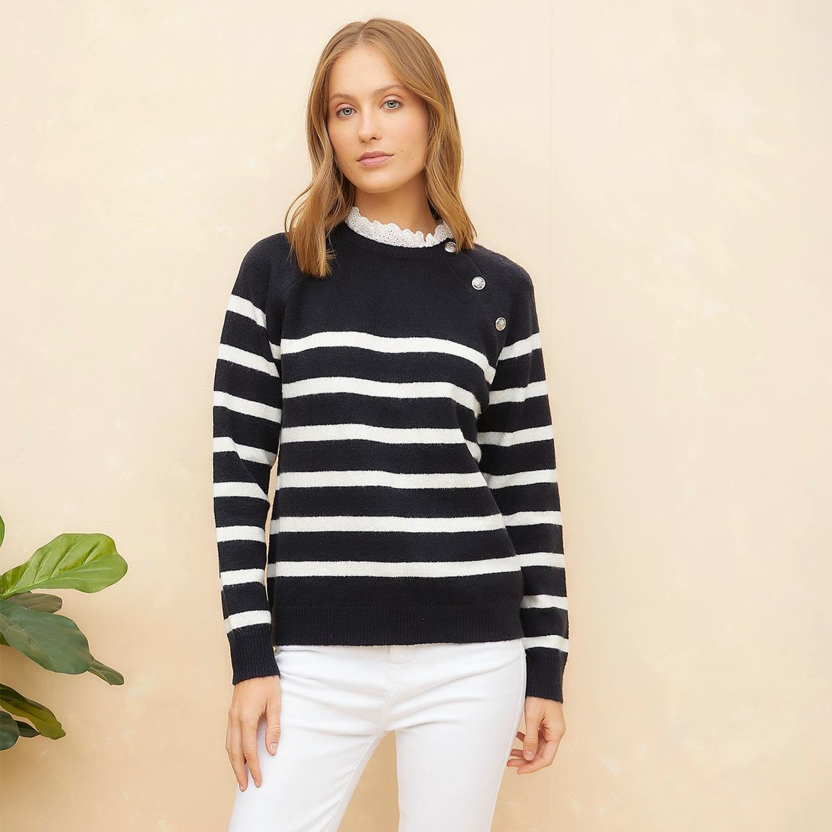 ELLE - Chompa Casual Mujer Elle