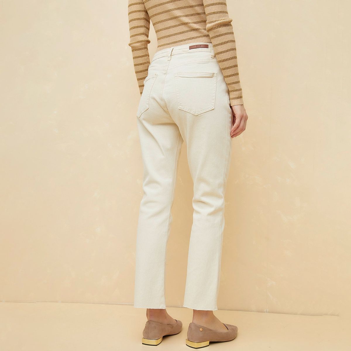 ELLE - Jean Straight Algodón Mujer Elle