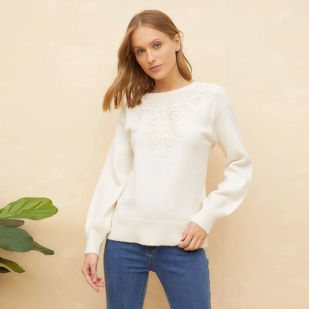 ELLE - Chompa Casual Mujer Elle