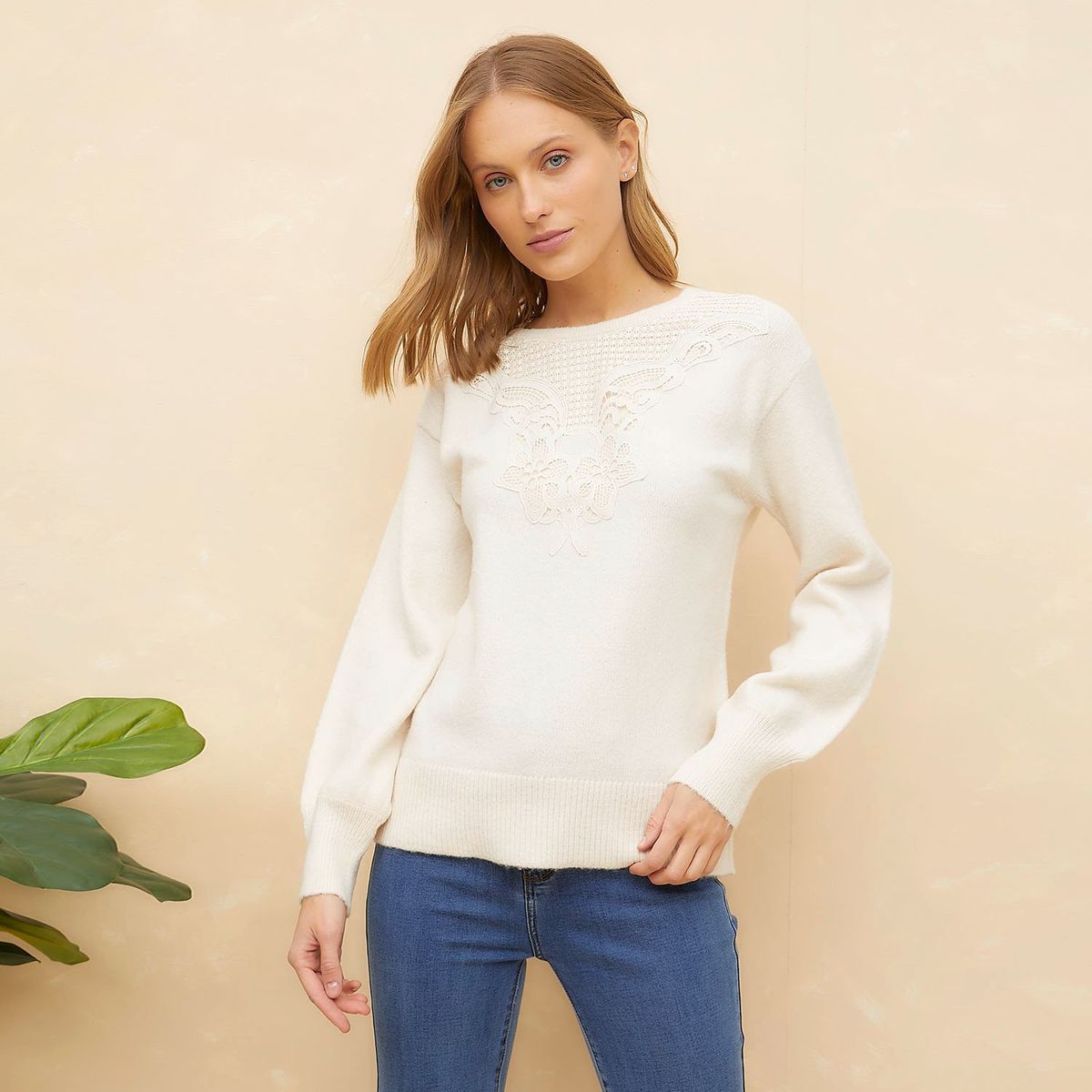 ELLE - Chompa Casual Mujer Elle