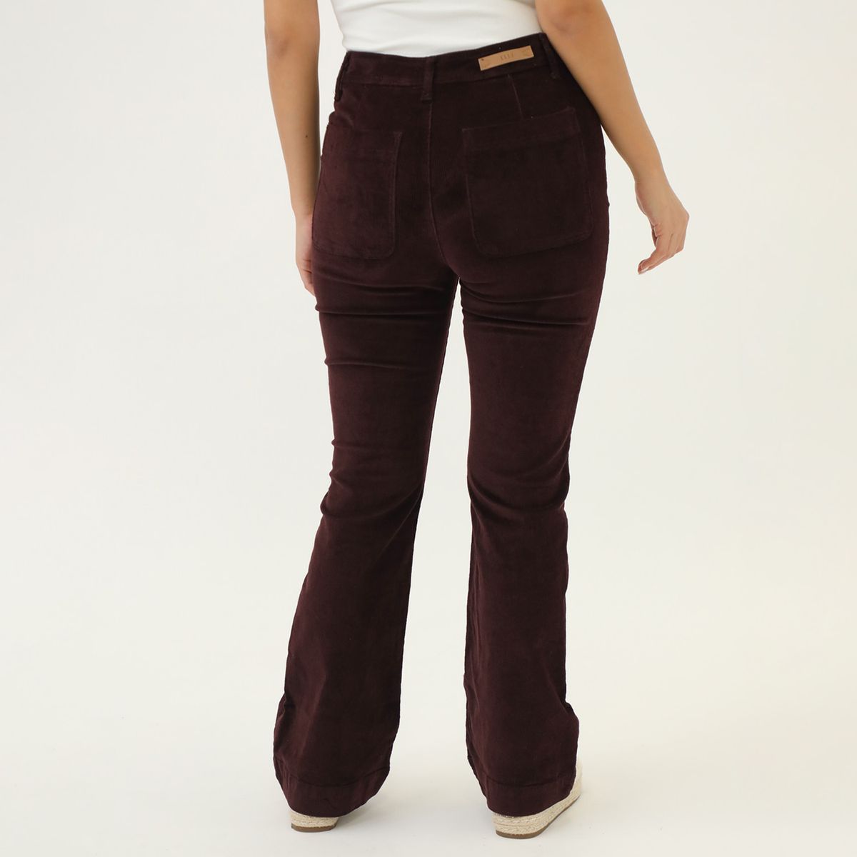 ELLE - Pantalón Flare Casual Mujer Elle