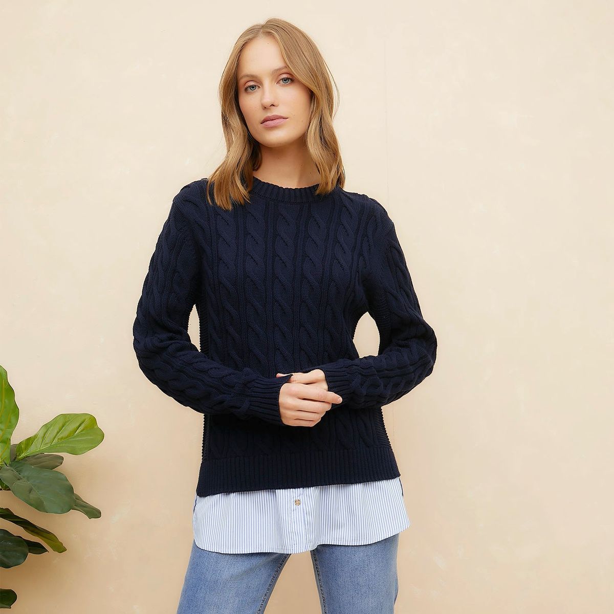 ELLE - Chompa Casual Mujer Elle