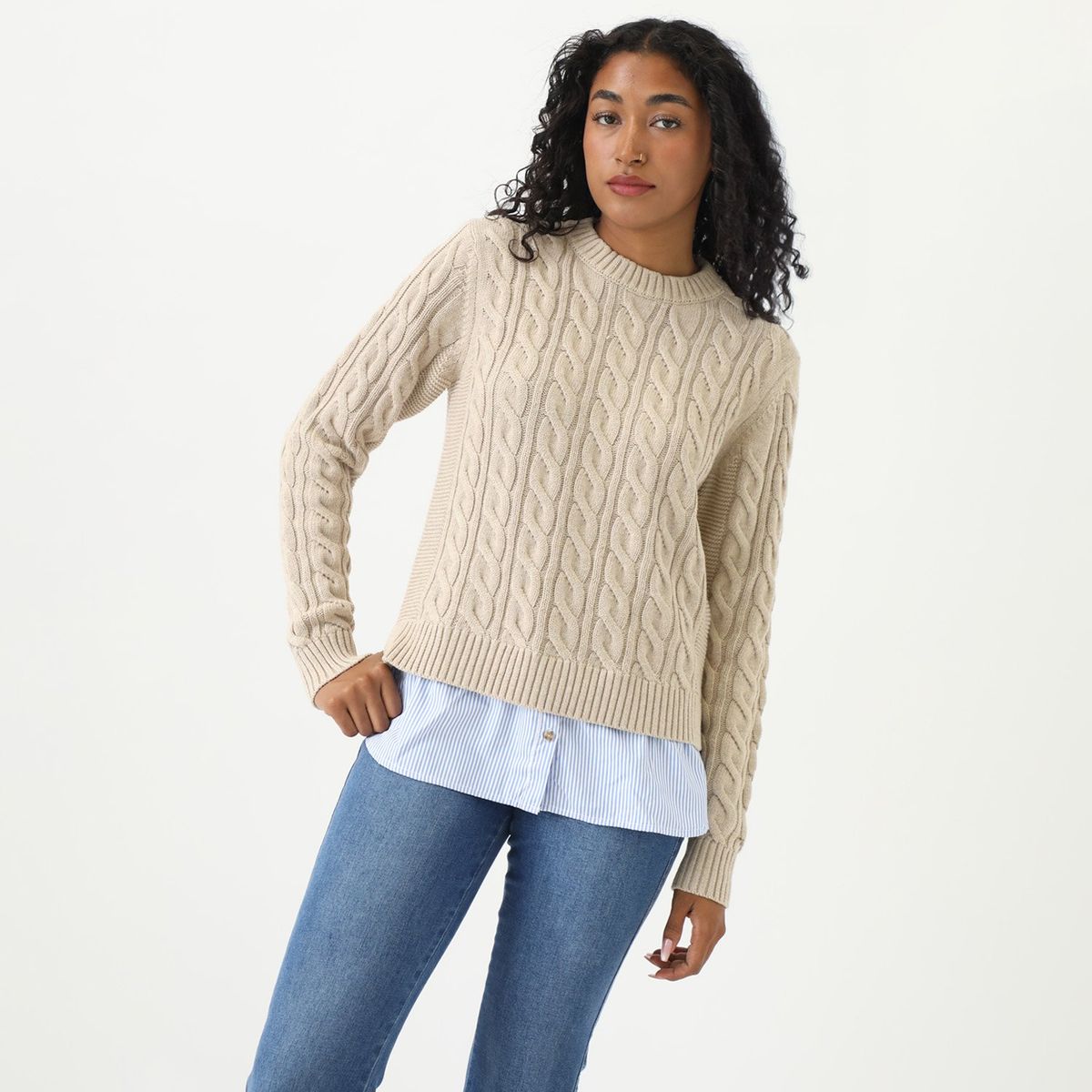 ELLE - Chompa Casual Mujer Elle