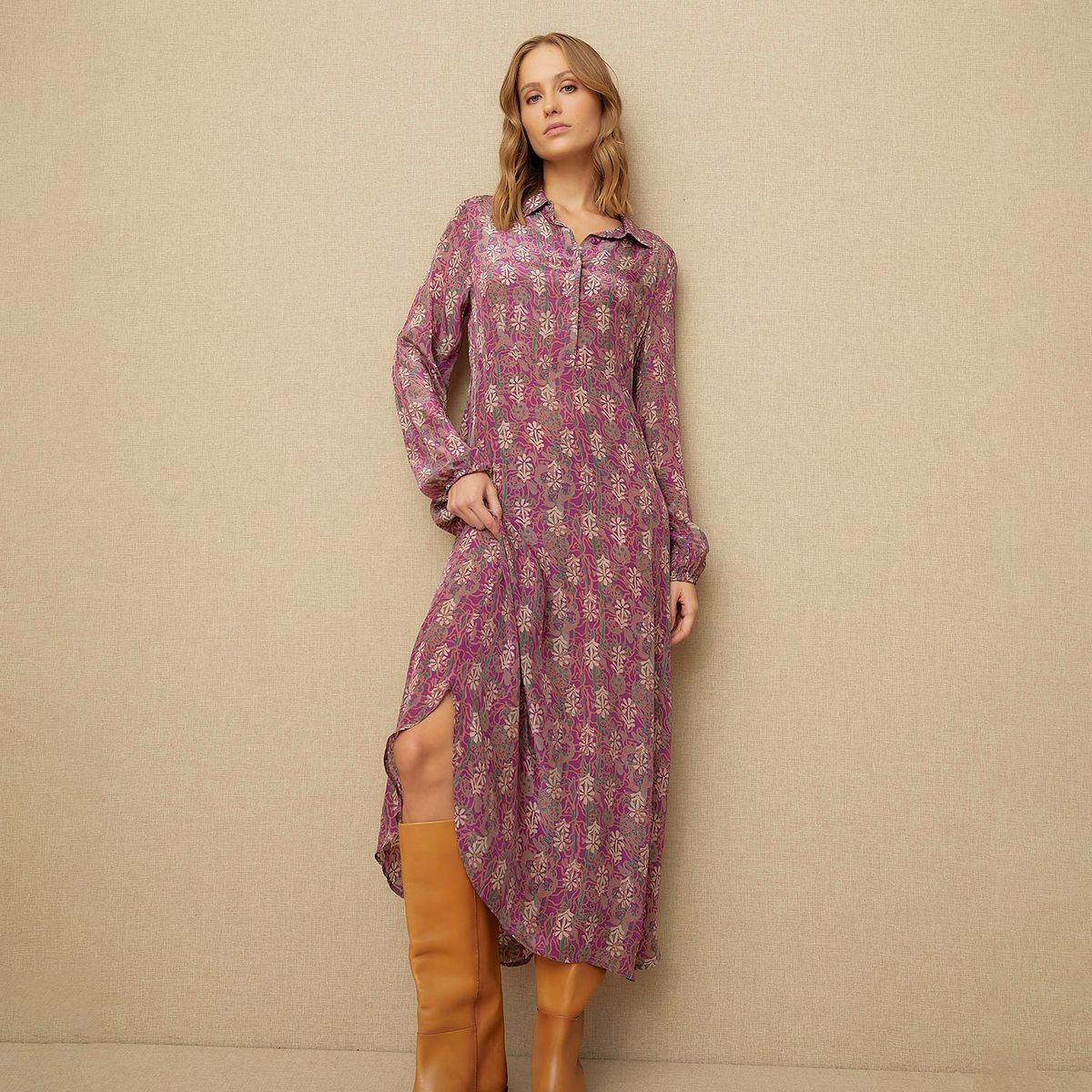 UNIVERSITY CLUB - Vestido Largo Casual Mujer University Club