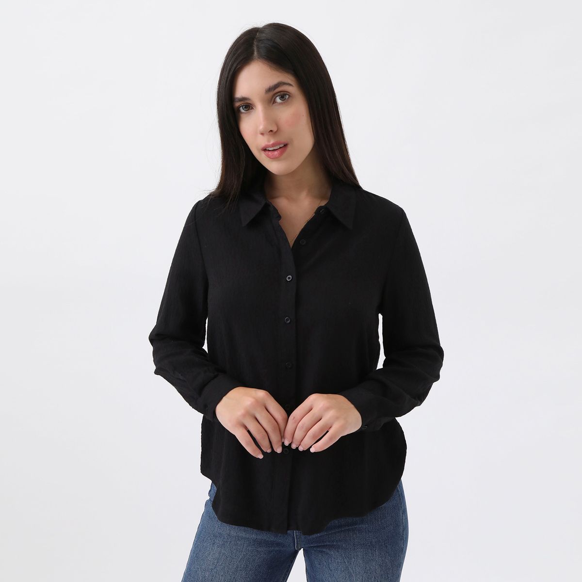 UNIVERSITY CLUB - Blusa Manga Larga Casual Mujer University Club