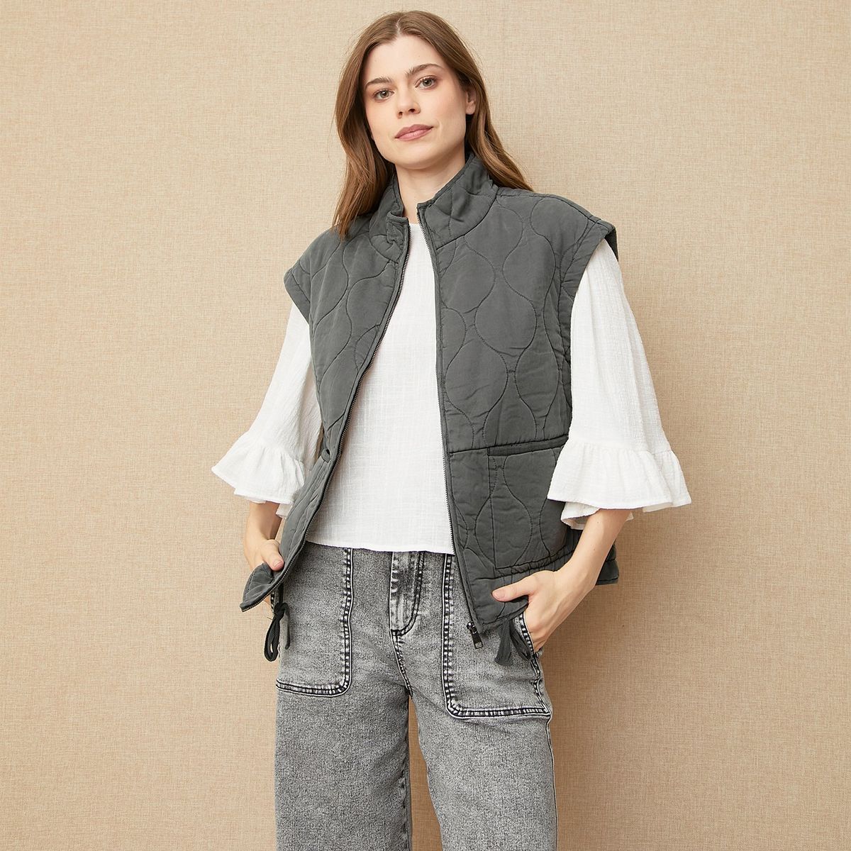 UNIVERSITY CLUB - Chaleco Casual Mujer University Club