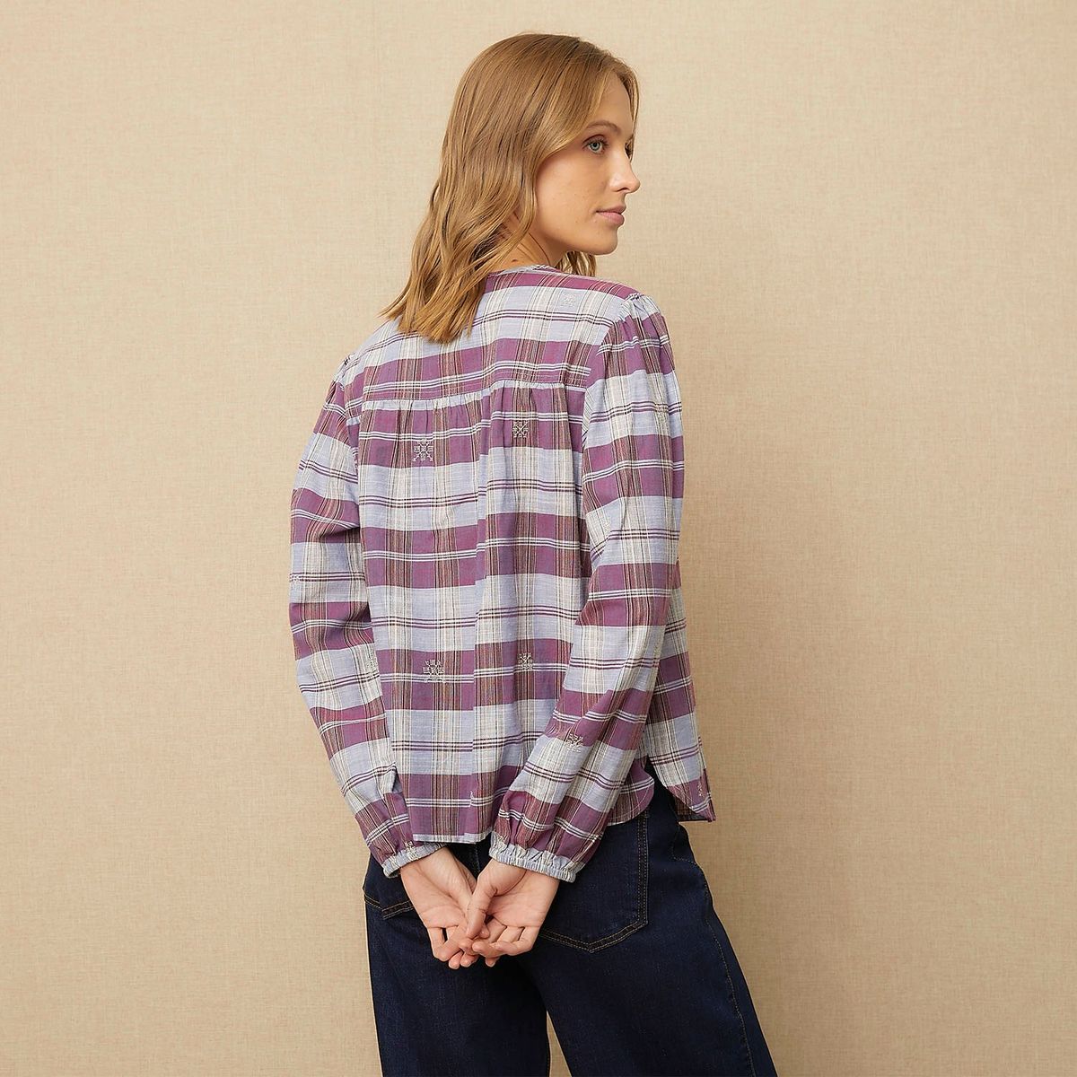 UNIVERSITY CLUB - Blusa Casual 100% Algodón Mujer University Club