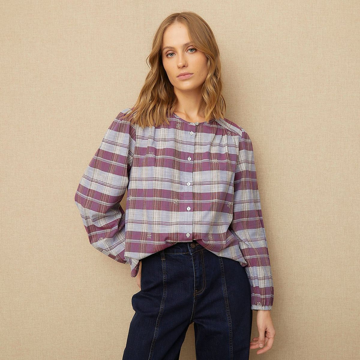 UNIVERSITY CLUB - Blusa Casual 100% Algodón Mujer University Club