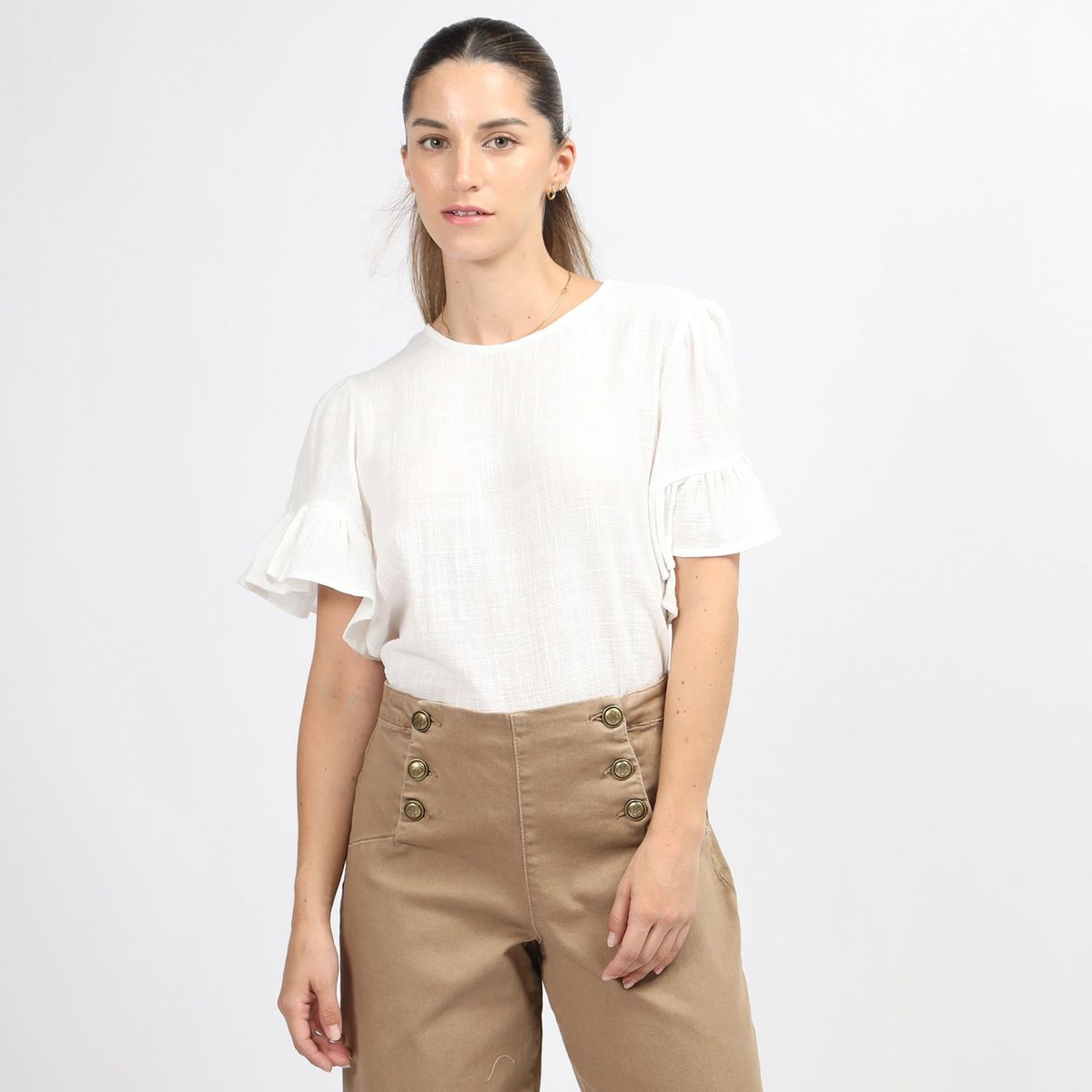 UNIVERSITY CLUB - Blusa Casual 100% Algodón Mujer University Club