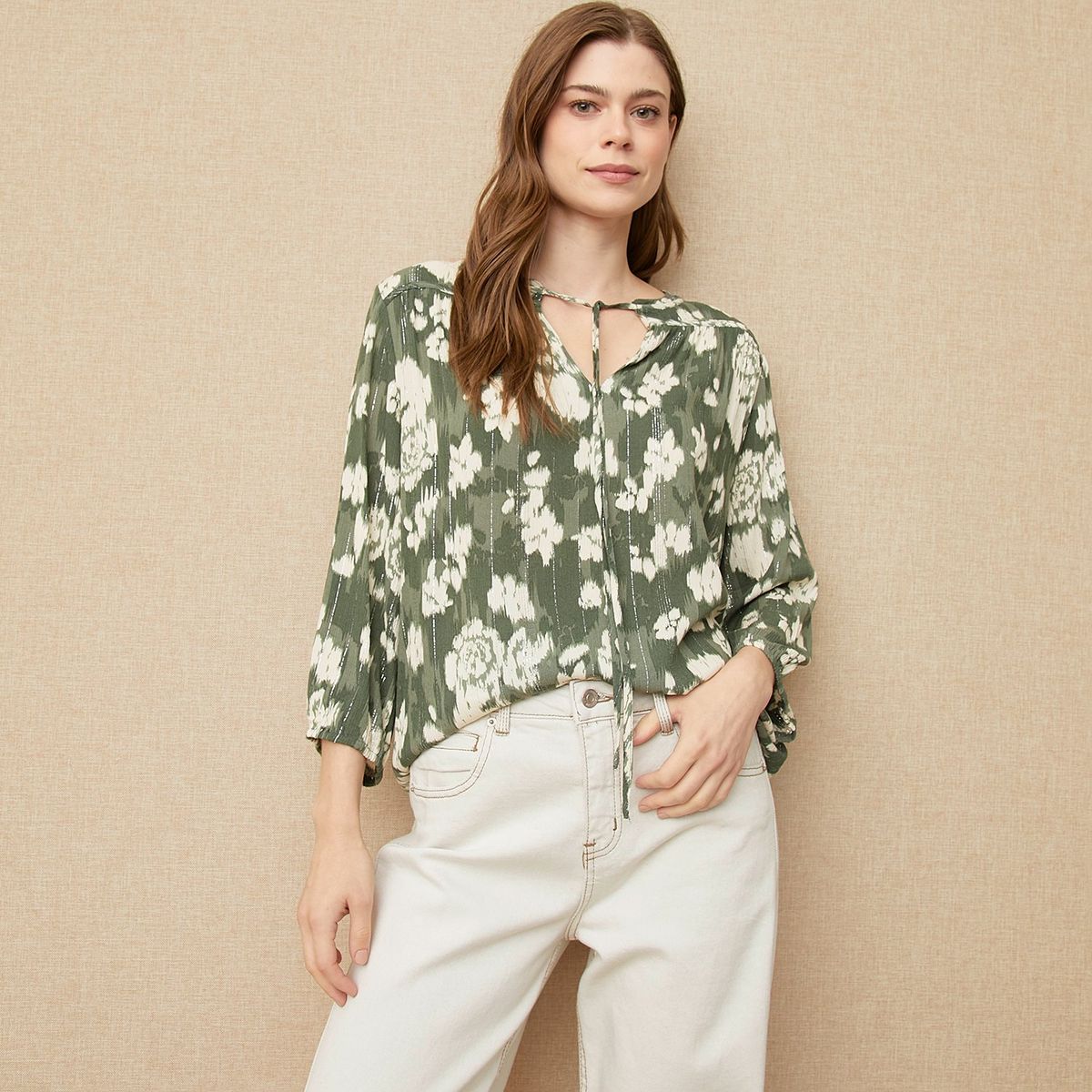 UNIVERSITY CLUB - Blusa Manga Larga Casual Mujer University Club