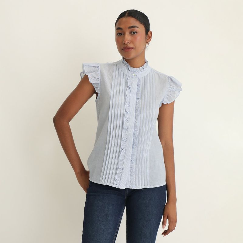 UNIVERSITY CLUB - Blusa Manga Corta 100% Algodón Mujer University Club