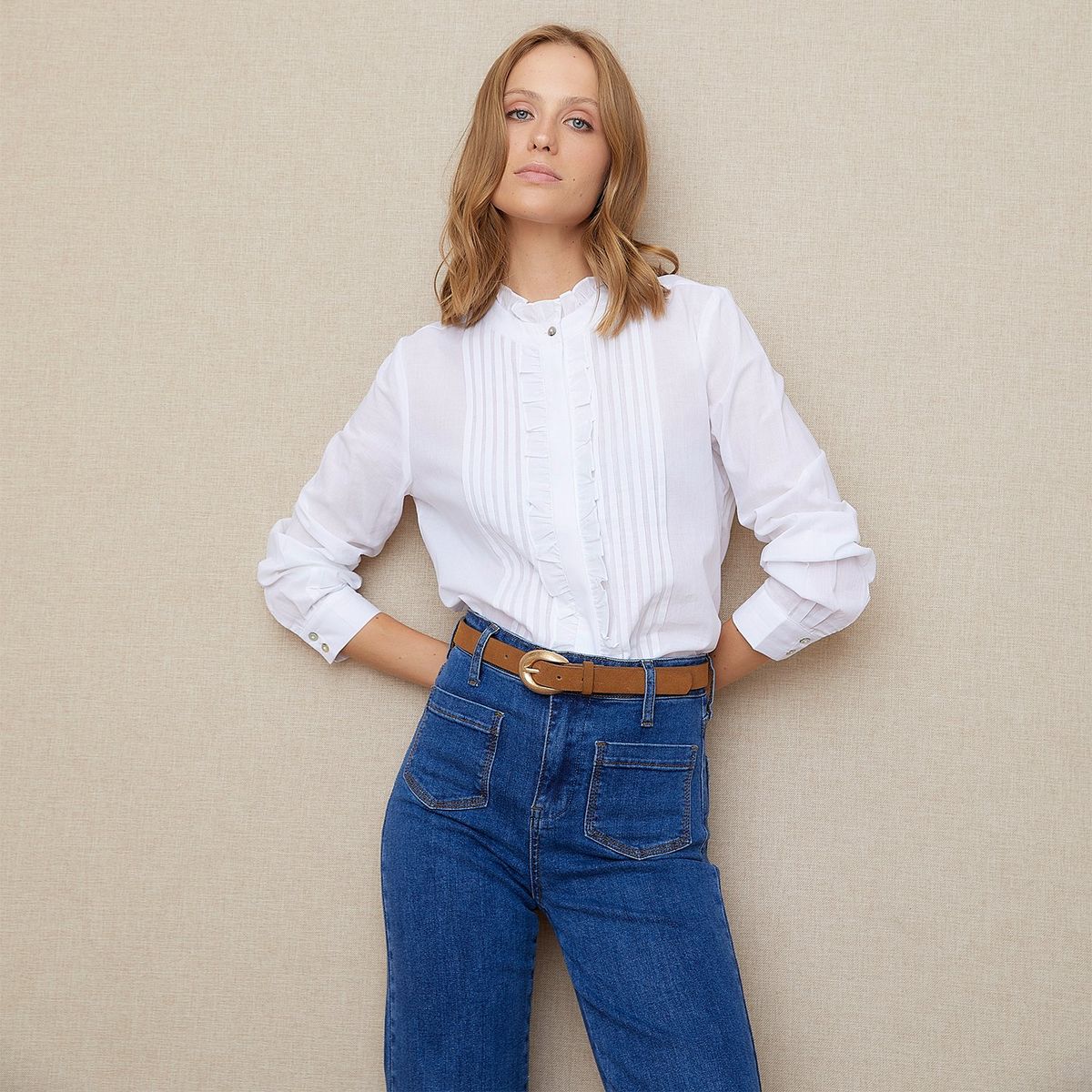 UNIVERSITY CLUB - Blusa Casual 100% Algodón Mujer University Club