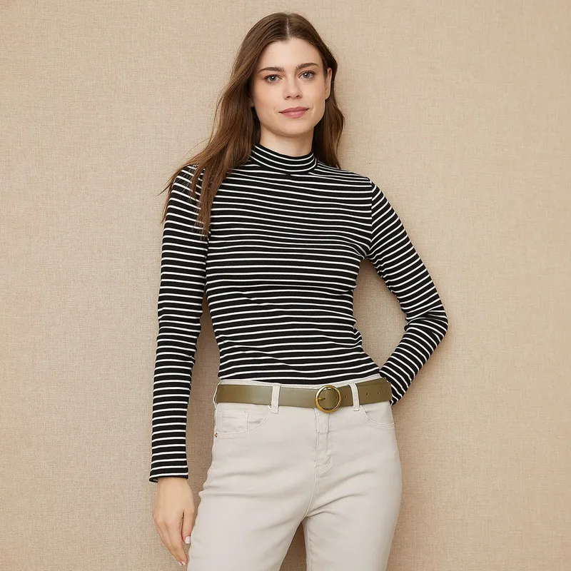 UNIVERSITY CLUB - Polo Manga Larga Algodón Mujer University Club