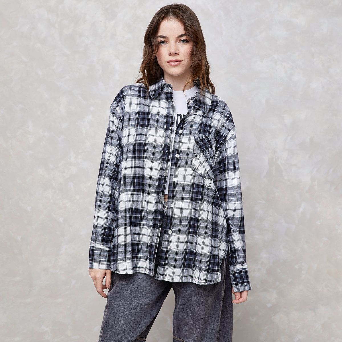 SYBILLA - Camisa a Cuadros Sybilla Manga Larga Algodón Mujer