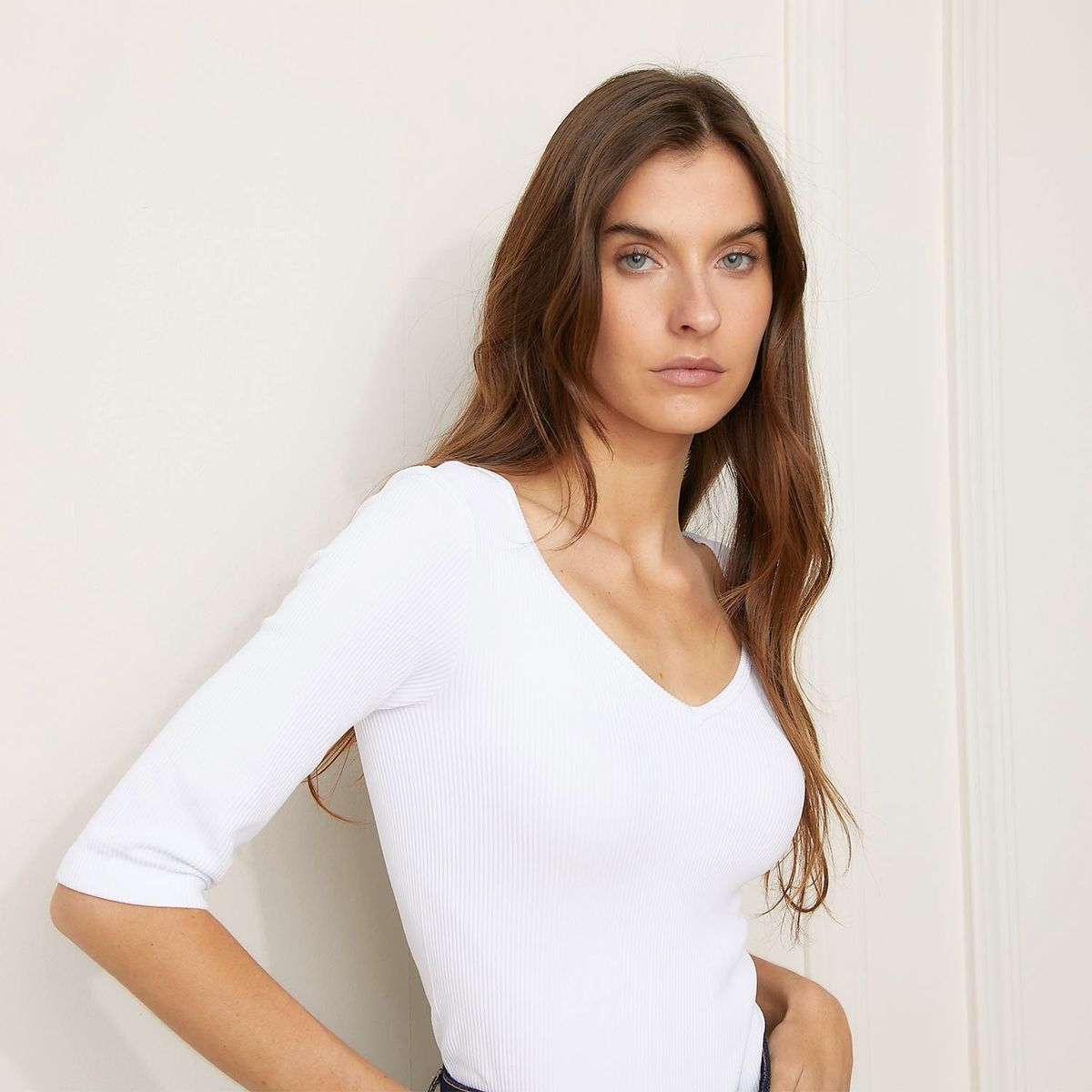 BASEMENT - Polo Manga Larga Casual Mujer Basement