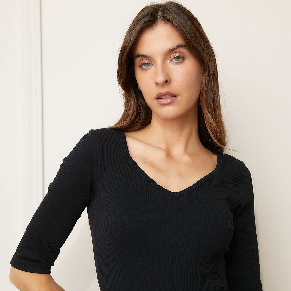 BASEMENT - Polo Manga Larga Casual Mujer Basement