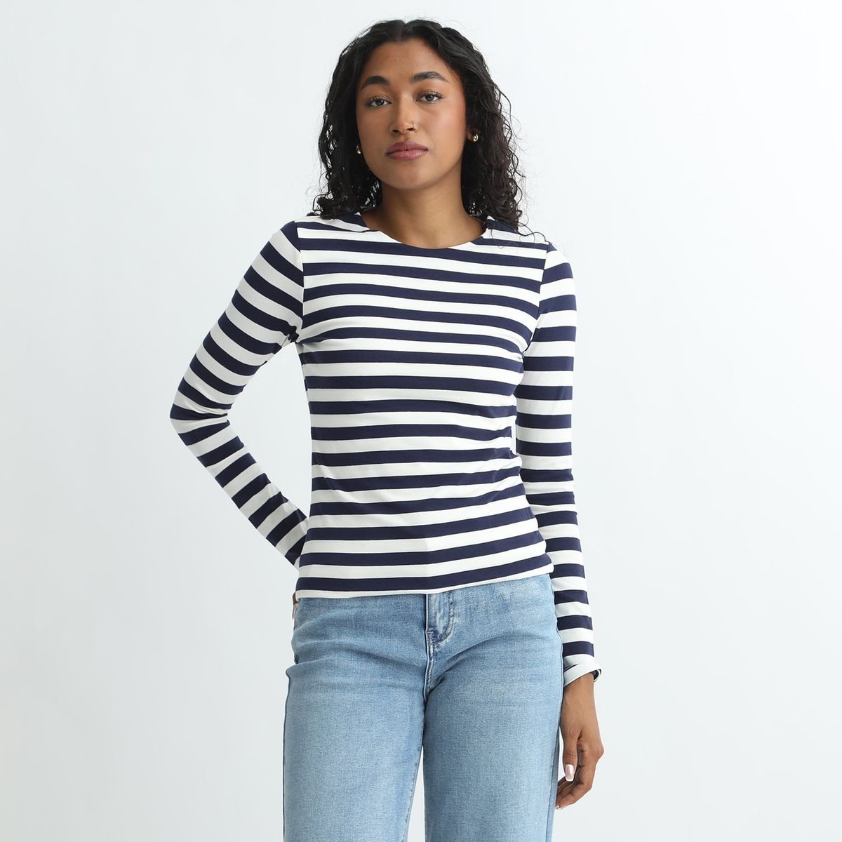 BASEMENT - Polo Manga Larga Algodón Mujer Basement