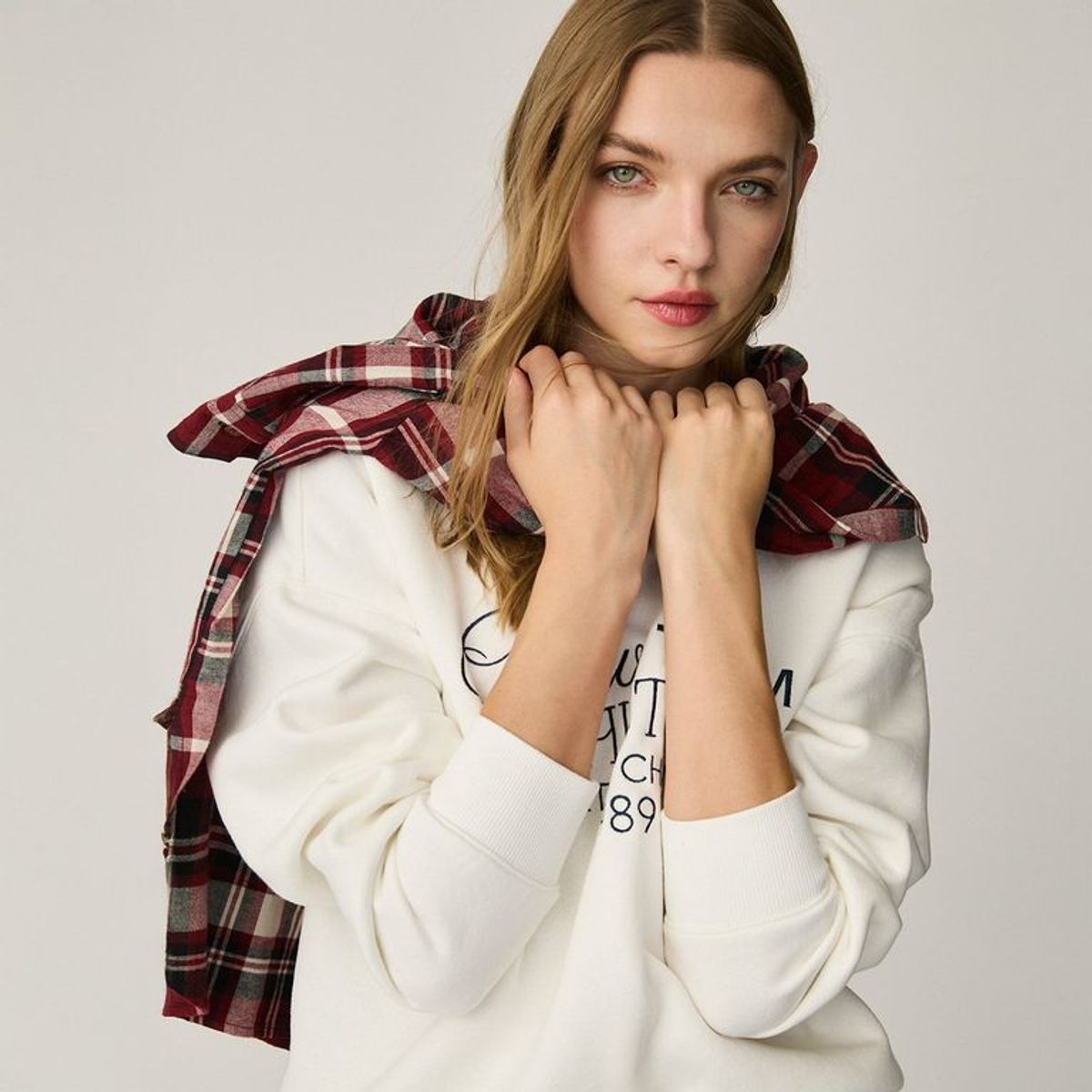 SYBILLA - Camisa a Cuadros Sybilla Manga Larga Algodón Mujer