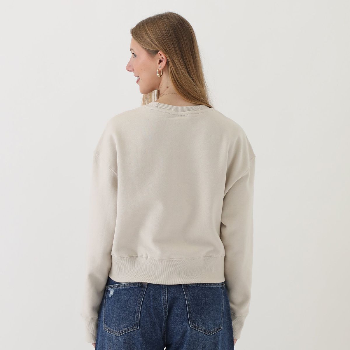 SYBILLA - Polera Casual Algodón Mujer Sybilla