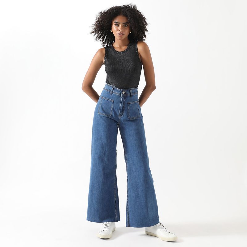 SYBILLA - Jean Casual Algodón Mujer Sybilla