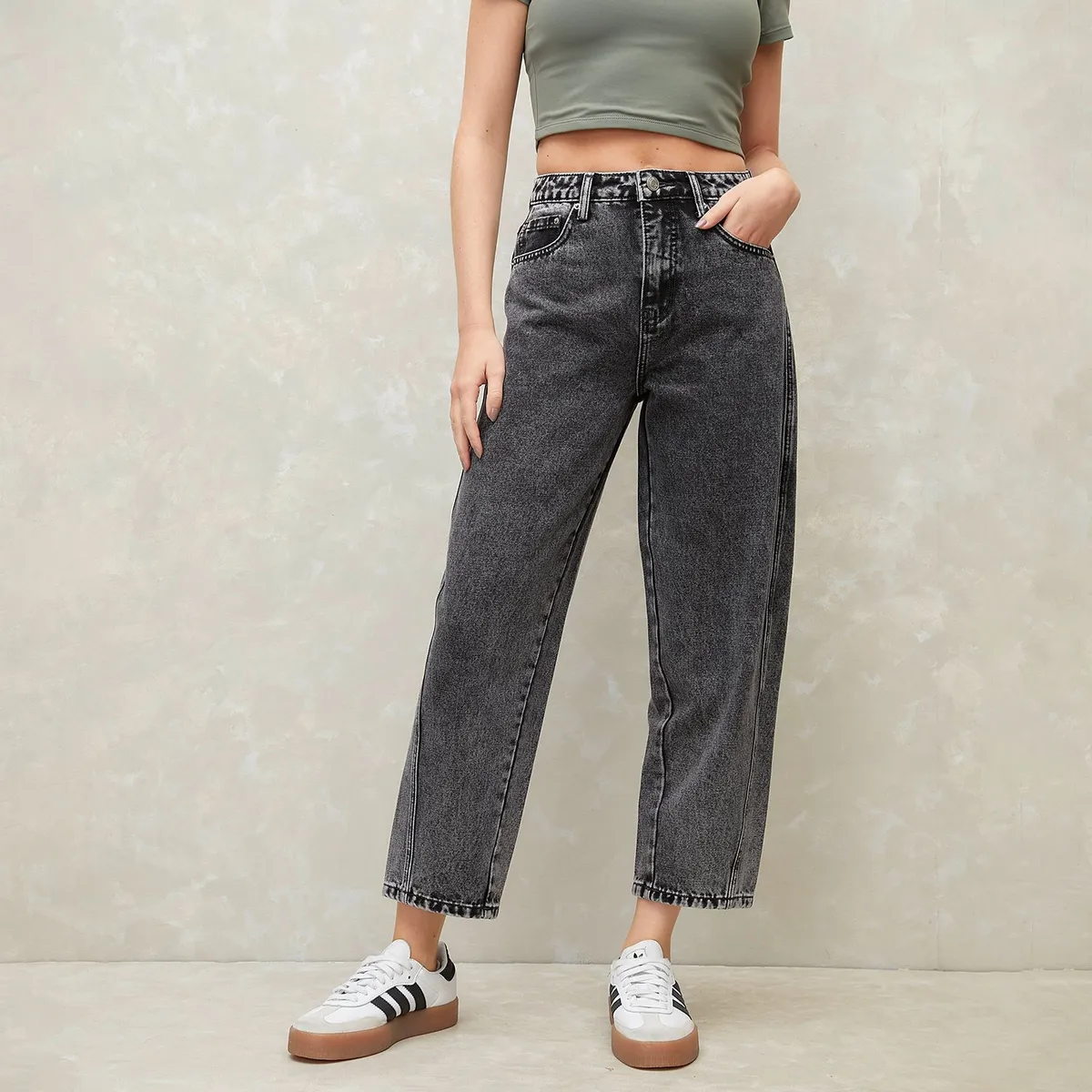 SYBILLA - Jean Balloon Algodón Mujer Sybilla