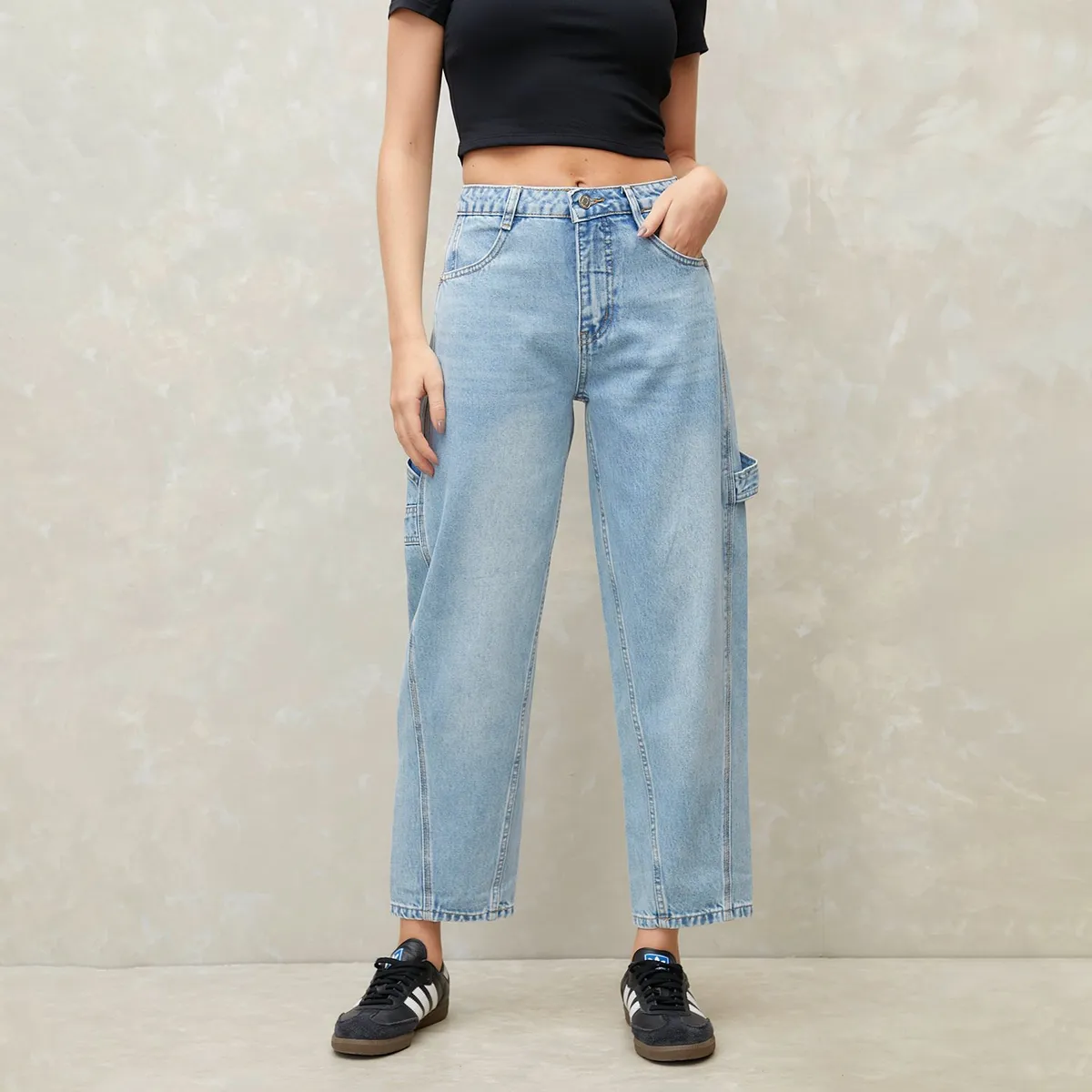 SYBILLA - Jean Balloon Algodón Mujer Sybilla