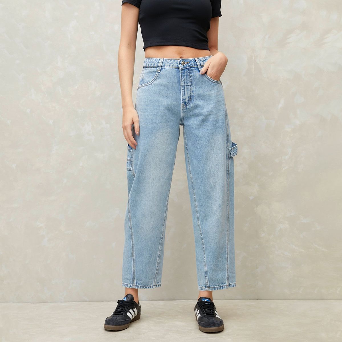 SYBILLA - Jean Balloon Algodón Mujer Sybilla