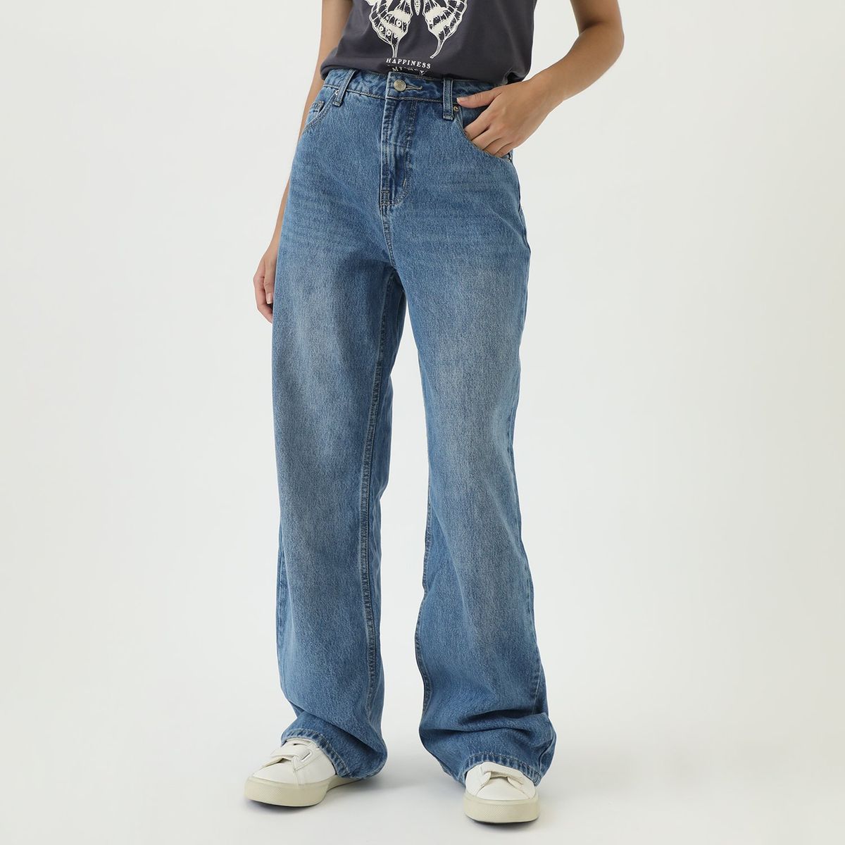 SYBILLA - Jean Straight Tiro Alto Mujer Sybilla