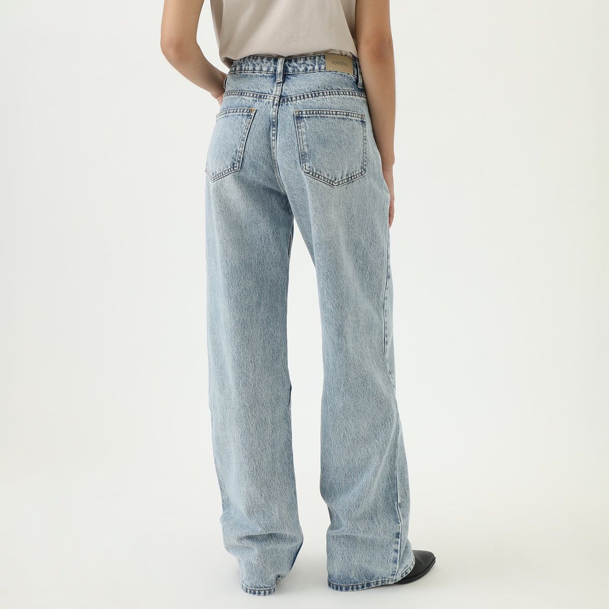 SYBILLA - Jean Straight Tiro Alto Mujer Sybilla
