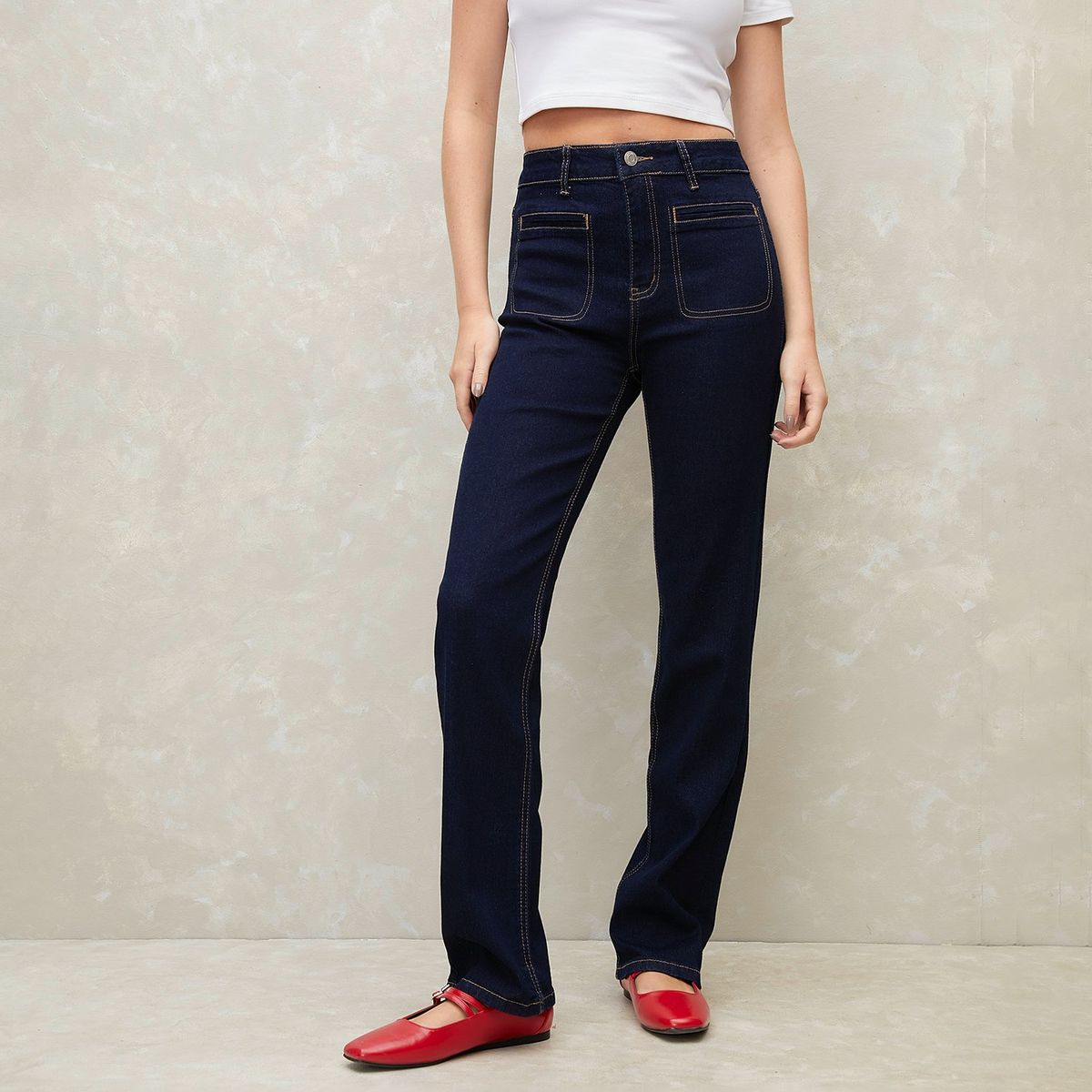 SYBILLA - Jean Straight Algodón Mujer Sybilla