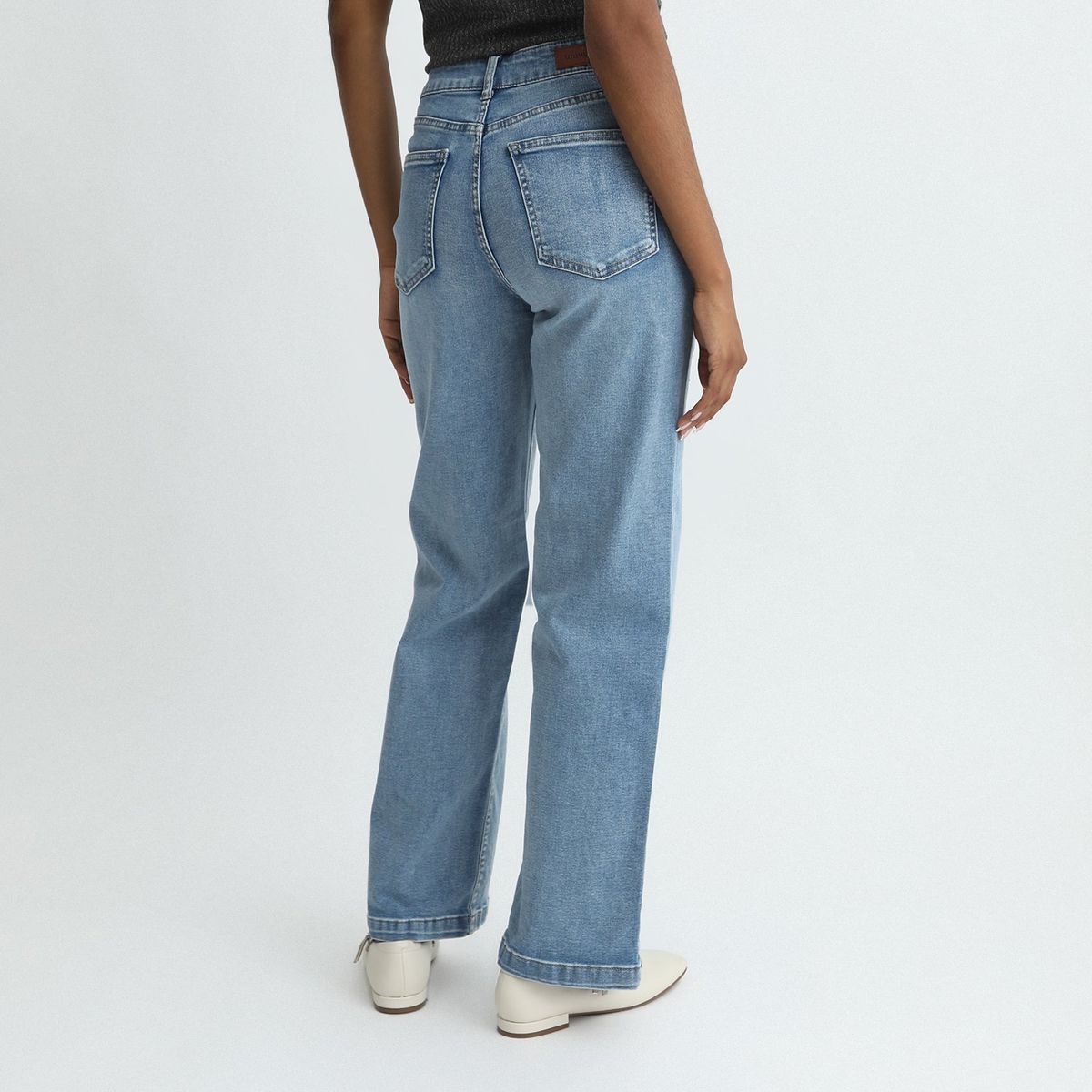 UNIVERSITY CLUB - Jean Wide Leg Tiro Alto Mujer University Club