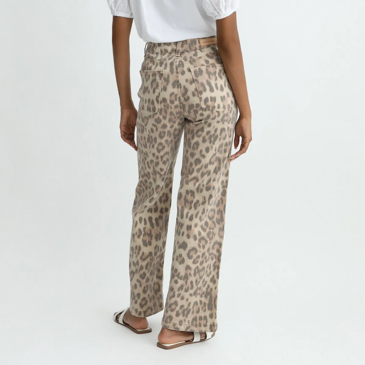 UNIVERSITY CLUB - Jean Wide Leg Tiro Alto Mujer University Club