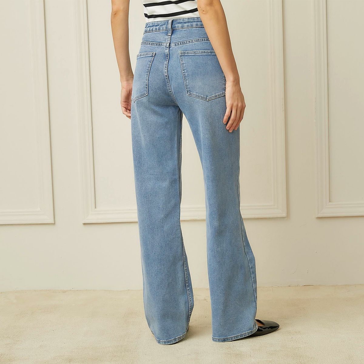 BASEMENT - Jean Straight Algodón Mujer Basement