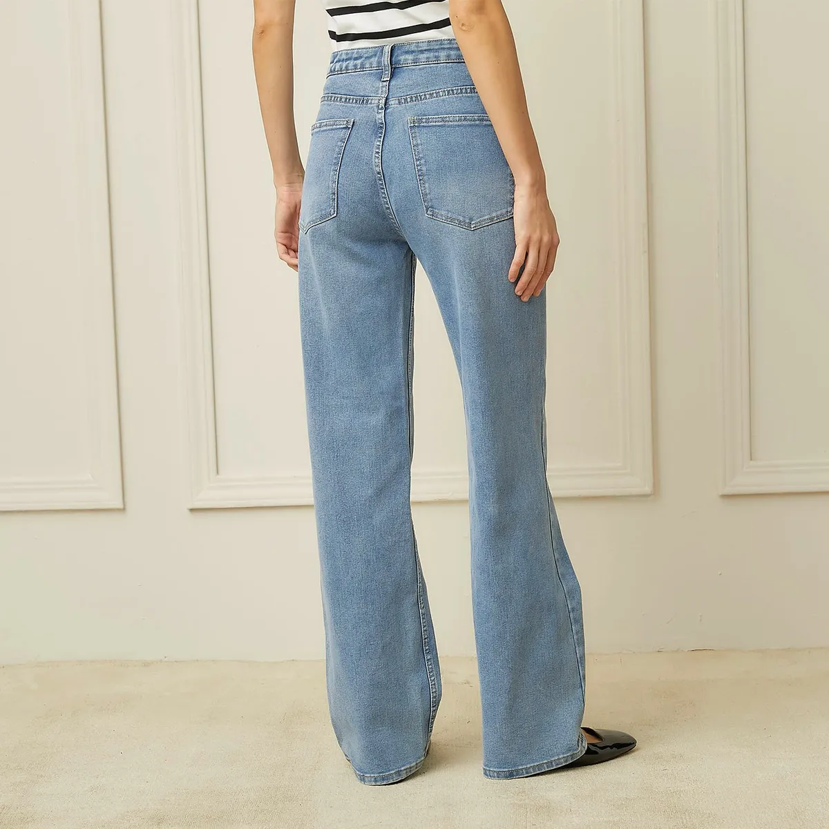 BASEMENT - Jean Straight Algodón Mujer Basement