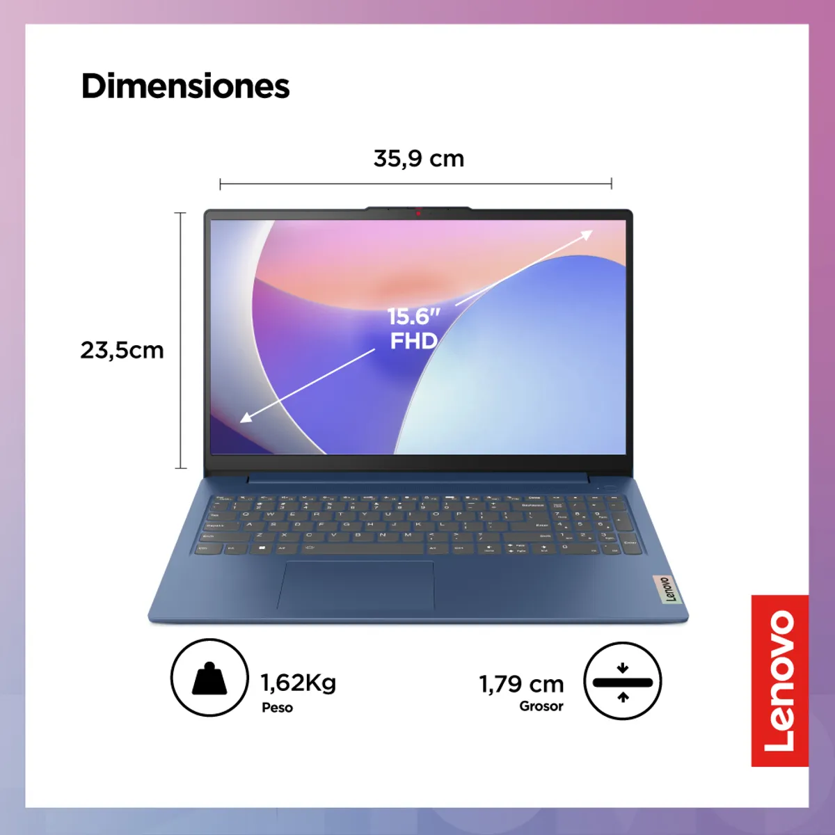 LENOVO - Laptop Intel Core I5 16gb 512gb Ssd Ideapad Slim 3i 12° Gen Fhd