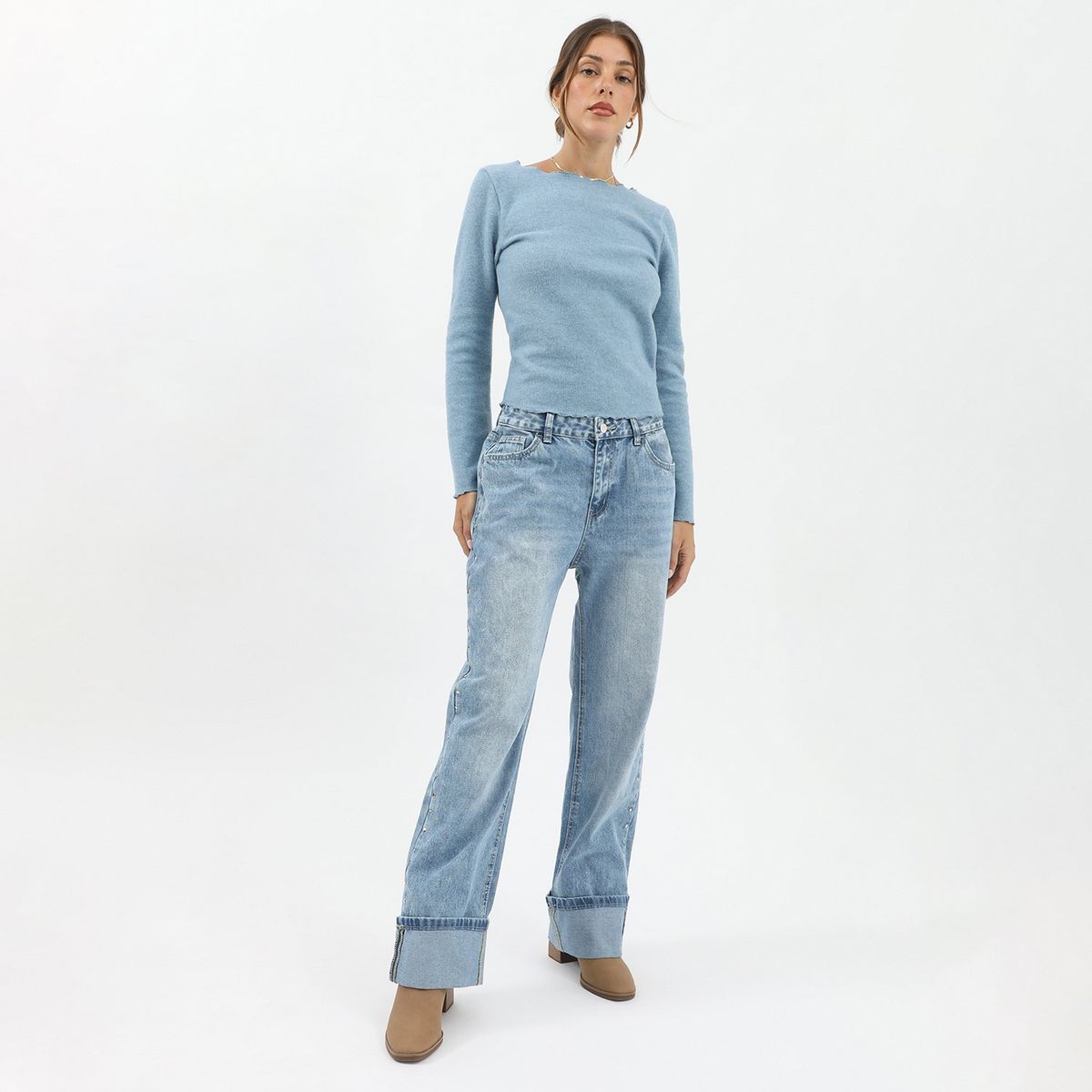 BASEMENT - Jean 100% Algodón Mujer Basement