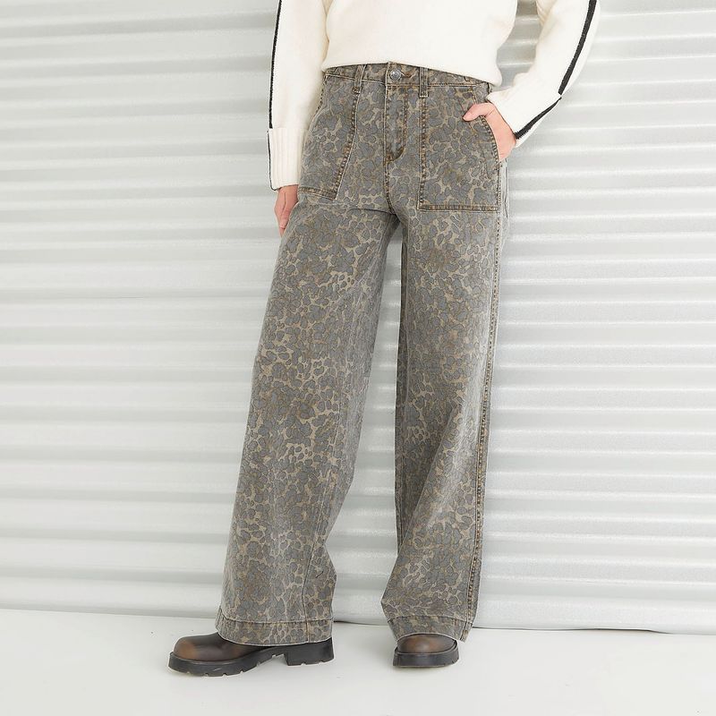 DENIMLAB - Pantalón Wide Algodón Mujer Denimlab