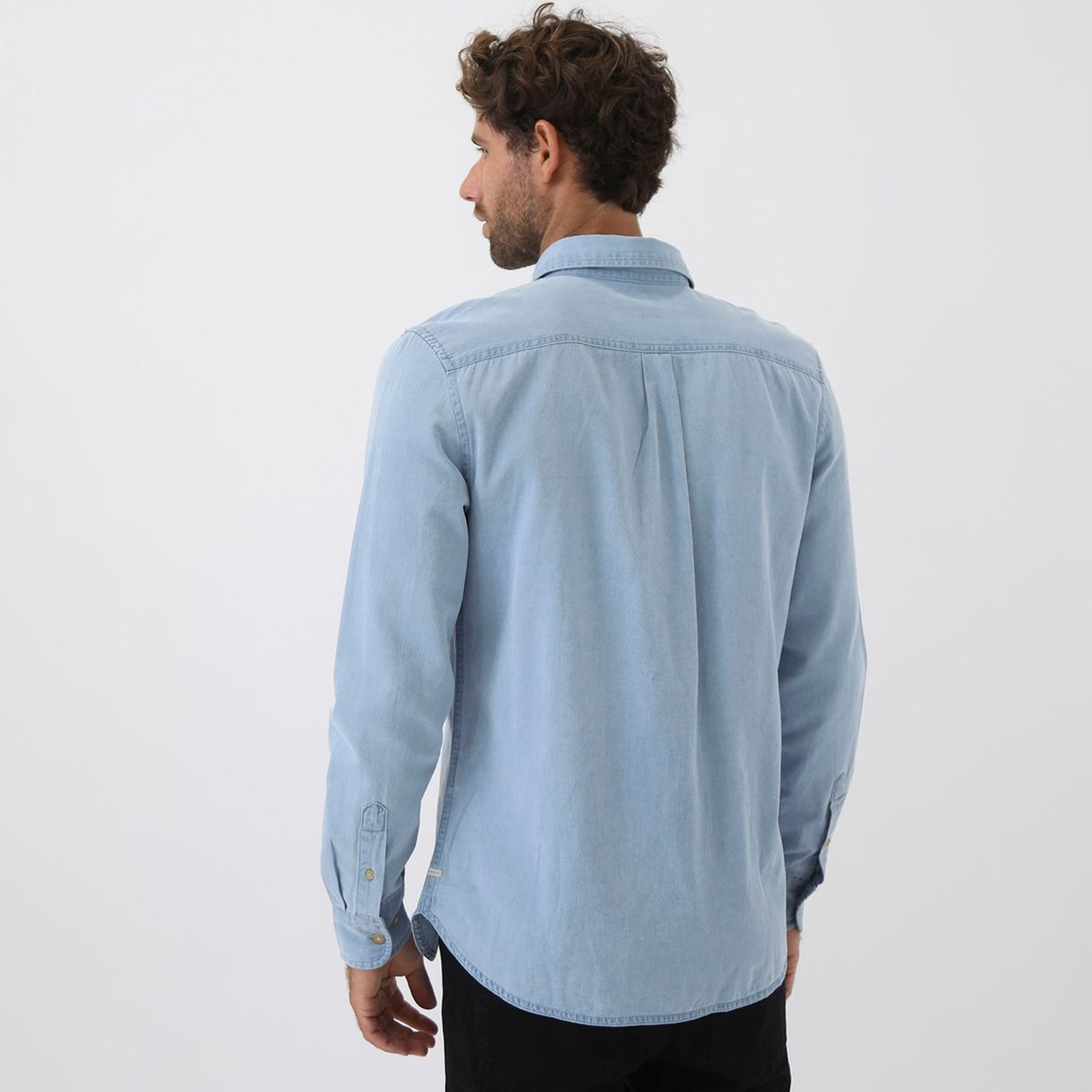 BASEMENT - Camisa Manga Larga Hombre Basement  