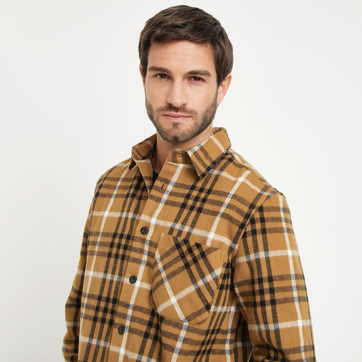 BASEMENT - Camisa Manga Larga Hombre Basement  