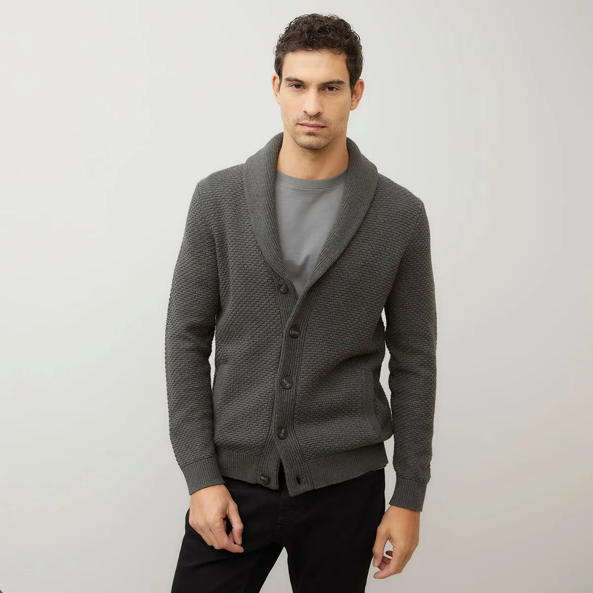 WOLF&HANK - Cardigan Manga Larga Algodón Hombre Wolf&hank