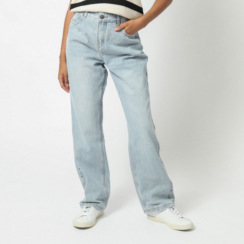 DENIMLAB - Jean Straight Algodón Mujer Denimlab