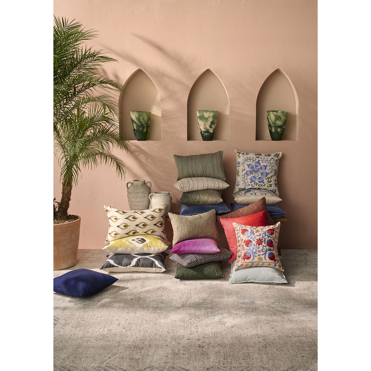 MAXXDECO - Cojin Turco Decorativo Bordeaux 50x50cm