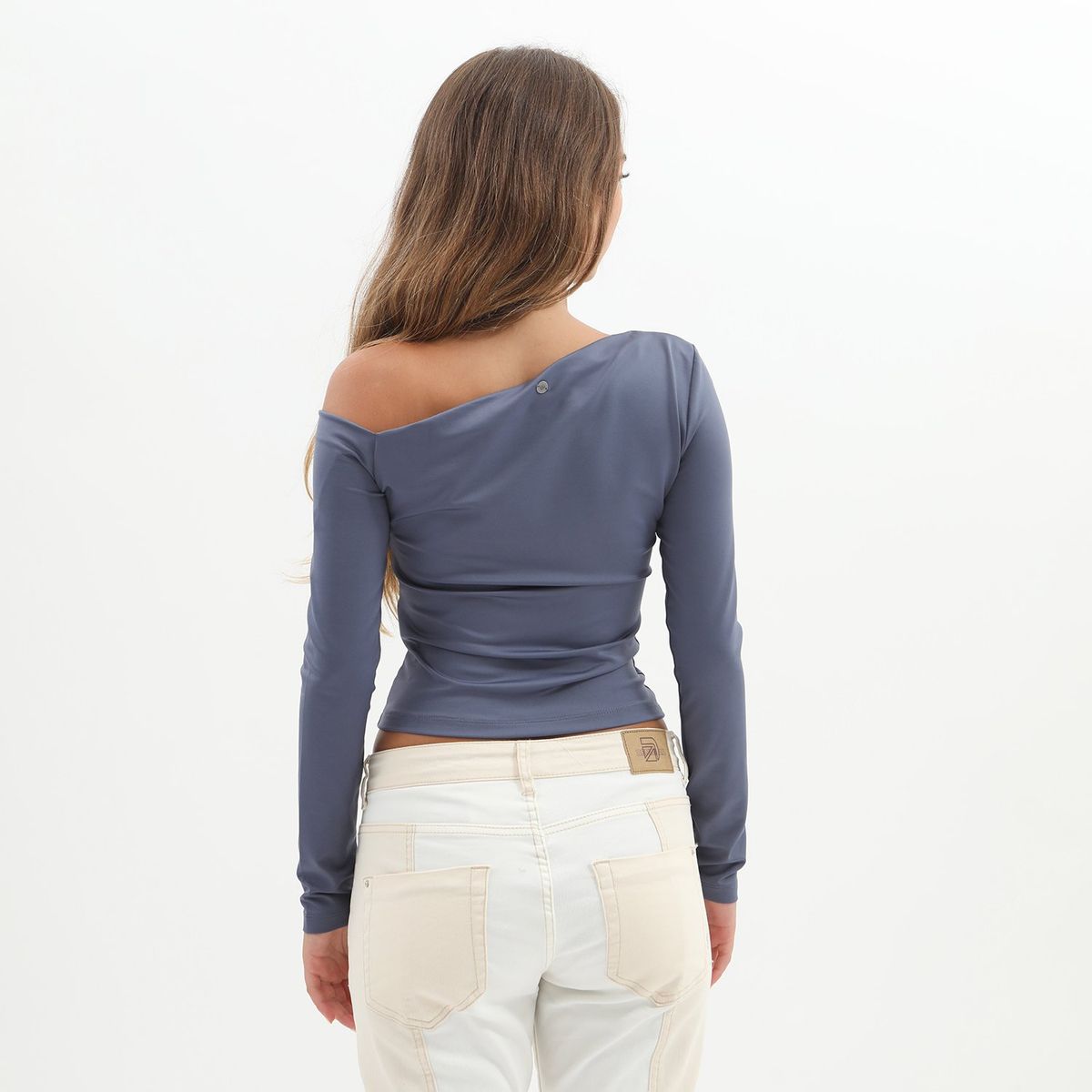 DENIMLAB - Polo Manga Larga Casual Mujer Denimlab