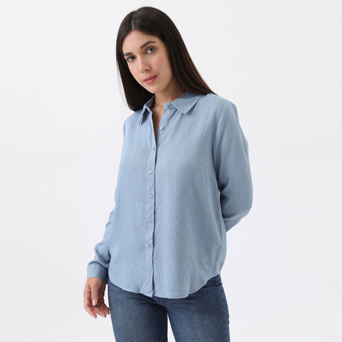UNIVERSITY CLUB - Blusa Manga Larga Casual Mujer University Club