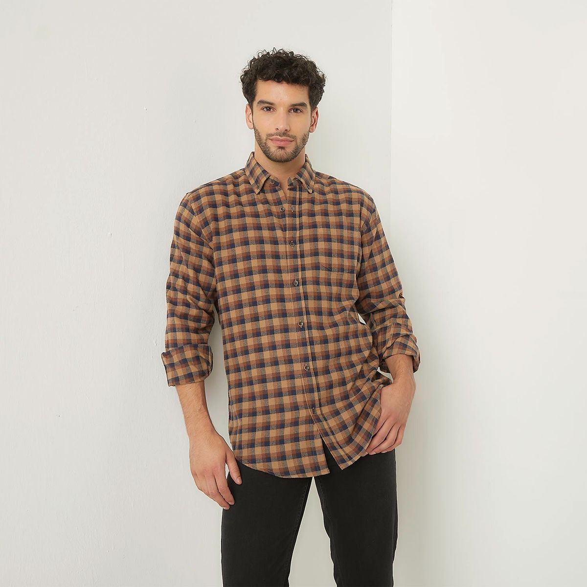 NEWPORT - Camisa Manga Larga Hombre Regular Fit 