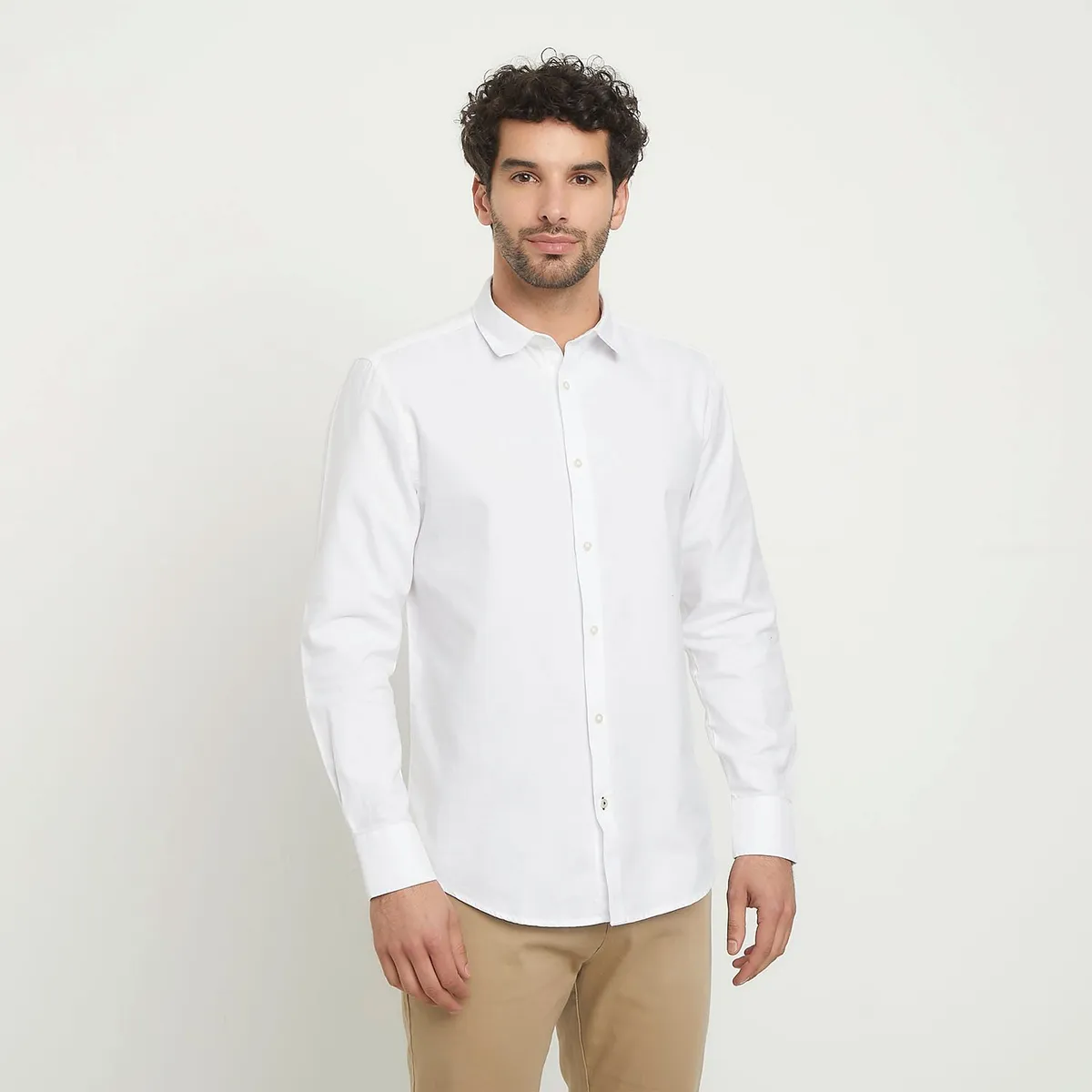 BASEMENT - Camisa Manga Larga Hombre Basement 